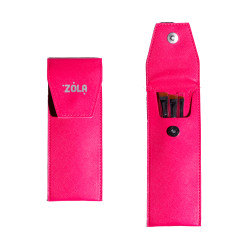 Etui na pędzle ZOLA / malinowe (bez pędzli)