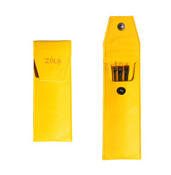 Etui na pędzle ZOLA / żółte (bez pędzli)