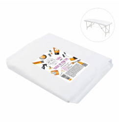 Spunbond couch cover (0.8x2.1 m) with elastic Panni Mlada density 45 g - white