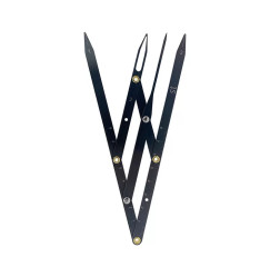 Leonardo's compass for marking and shaping eyebrows / black
