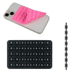 Silicone Suction Cup Holder for Phone - Black