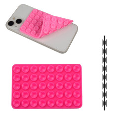 Silicone Suction Cup Holder for Phone - Raspberry