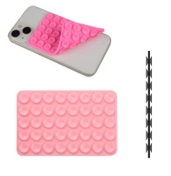 Silicone Suction Cup Holder for Phone - Soft Pink