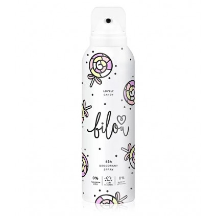 Bilou Deodorant Spray Lovely Candy / Lollipop and Marshmallow, 150 ml