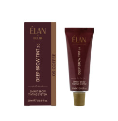 Farbka do brwi ELAN - DEEP BROW TINT 2.0 | 20 ml - 9 COFFEE deep brown (w tubce)