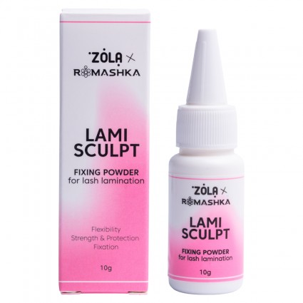 Фиксирующая пудра для ламинирования ресниц ZOLA x Romashka - LamiSculpt, 10 г