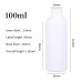 Liquid bottle, cosmetic container - white with a white lid, 100 ml