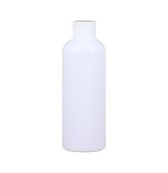 Liquid bottle, cosmetic container - white with a white lid, 100 ml