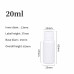 Liquid bottle, cosmetic container - white with a white cap, 20 ml