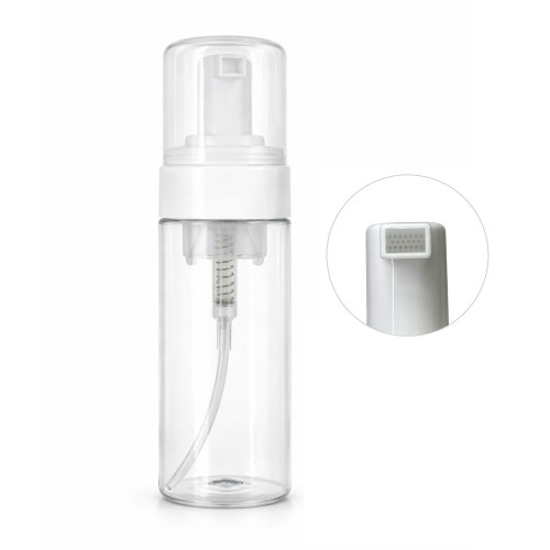 Butelka na środek spieniający, pojemnik na kosmetyki – przezroczysta, 150 ml