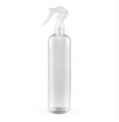 Bottle with trigger, cosmetic container, aero spray - transparent, 500 ml