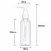 Pump bottle, cosmetic container - CLEAR with white pump, 100 ml