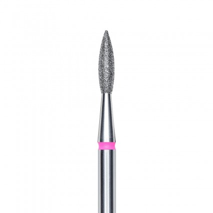 Nóż diamentowy płomień ostry 2,1 mm / czerwony STALEKS PRO / FA11R021/8K