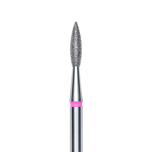Nóż diamentowy płomień ostry 2,1 mm / czerwony STALEKS PRO / FA11R021/8K