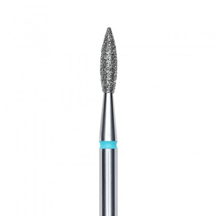Nóż diamentowy płomień ostry 2,1 mm / niebieski STALEKS PRO / FA11B021/8K