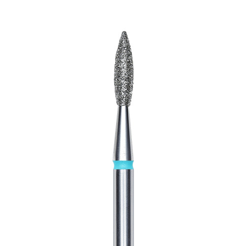 Nóż diamentowy płomień ostry 2,1 mm / niebieski STALEKS PRO / FA11B021/8K