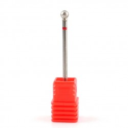 Frez diamentowy kulka 5 mm / czerwony, 001 050R