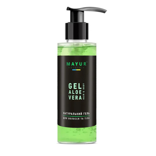 Гель для волос и тела c алоэ вера натуральный Mayur / Gel Aloe Vera, 200 мл (с дозатором)