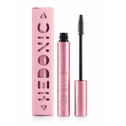 Hedonic Extra Strong Hold Eyebrow Gel - Przezroczysty żel do brwi - Różowa tubka, 10 ml