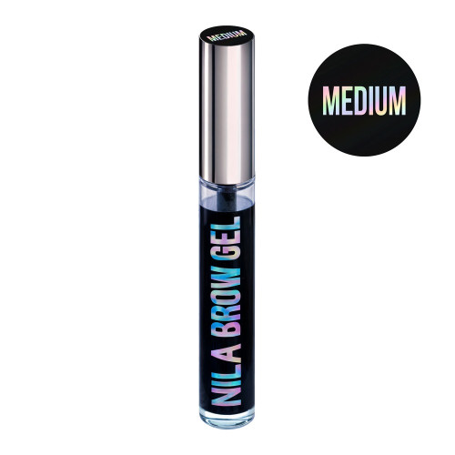 Transparentny żel do brwi Nila / Brow Gel / MEDIUM, 10 ml