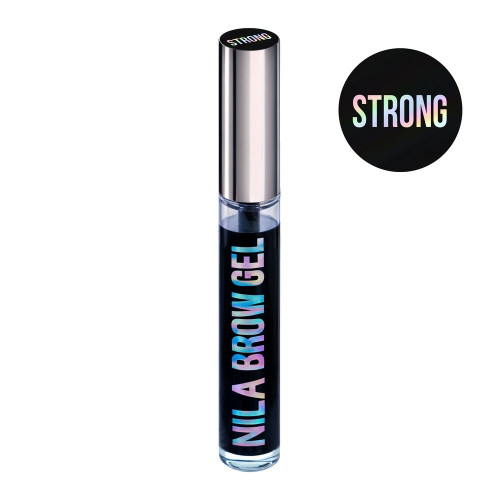 Гель для брів прозорий Nila/Brow Gel/STRONG, 10 мл