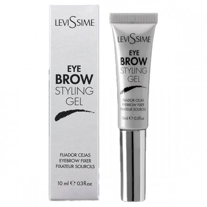 Transparent eyebrow fixing gel Levissime / Eye Brow Styling Gel, 10 ml