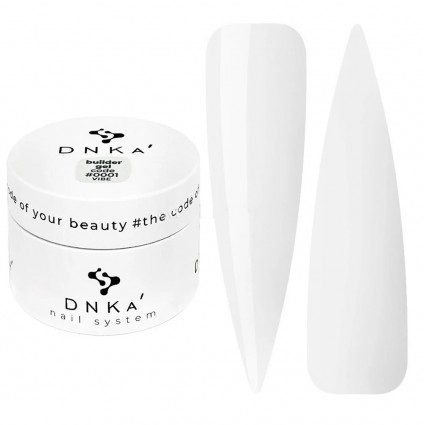 Gel for extensions DNKa Builder Gel / No. 0001 Vibe (transparent), 30 ml