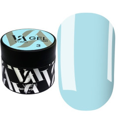 Гель для наращивания VALERI Builder Gel / №3 Blue (голубой) / баночка, 15 мл