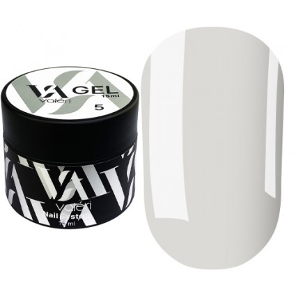 Гель для наращивания VALERI Builder Gel / №5 Clear (прозрачный) / баночка, 15 мл