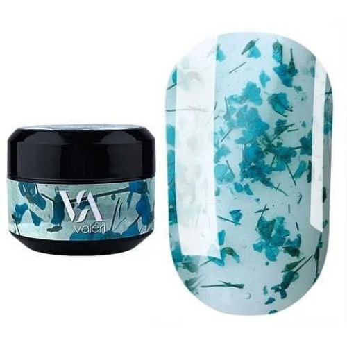 Гель для нігтів із сухоцвітами Valeri / Flower Garden Gel / №1 (баночка), 5 мл