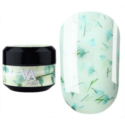 Nail gel with dried flowers Valeri / Flower Garden Gel / No. 6 (jar), 5 ml