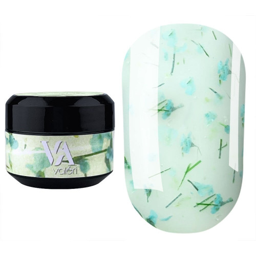Гель для нігтів із сухоцвітами Valeri / Flower Garden Gel / №6 (баночка), 5 мл