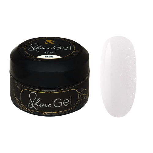Гель для укрепления натуральных ногтей F.O.X / Shine Gel / Milk, 15 мл (баночка)