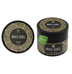Гель для зміцнення нігтів універсальний 3 в 1 F.O.X/Bio gel, 15 мл (баночка)
