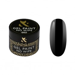 Гель краска для дизайна ногтей F.O.X / Gel Paint No Wipe / 002, 5 мл (баночка)