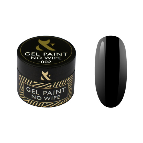 Гель фарба для дизайну нігтів F.O.X / Gel Paint No Wipe / 002, 5 мл (баночка)