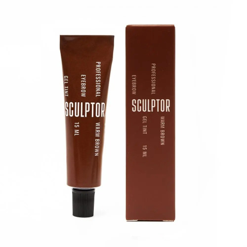 Gel-paint for eyebrow coloring Sculptor Lash / Eyebrow Gel Tint / Warm brown, 15 ml