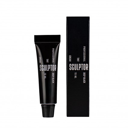 Гель-краска для окрашивания ресниц Sculptor - Eyelash Tint - DEEP-BLACK, 15 мл