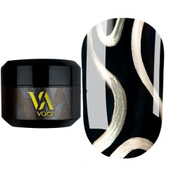 Гель-краска металлическая для ногтей Valeri / Gold Metal Gel (баночка), 5 мл