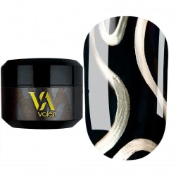 Гель-краска металлическая для ногтей Valeri / Gold Metal Gel (баночка), 5 мл