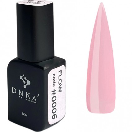 Żelowy lakier do paznokci DNKa Pro GeI / №0006 Flow (brzoskwiniowy), 12 ml