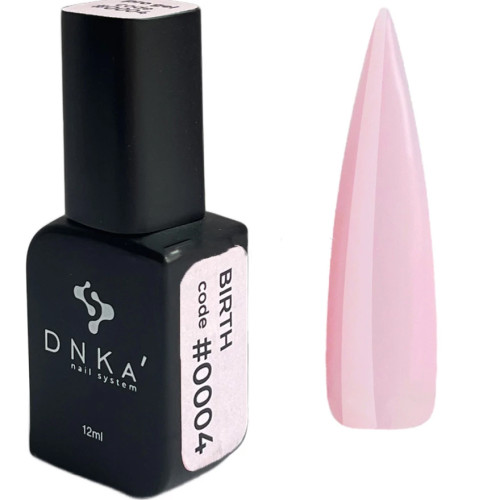 Гель лак для нігтів DNKa Pro Gel / №0004 Birth (ніжно-рожевий), 12 мл