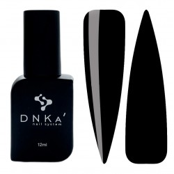 Гель лак для ногтей DNKa / ULTRA BLACK (черный, эмаль), 12 мл
