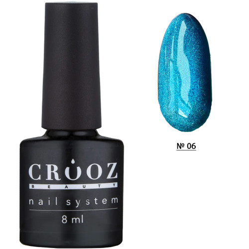 Гель лак для ногтей кошачий глаз Crooz / Cat Prizma / № 06, 8 мл