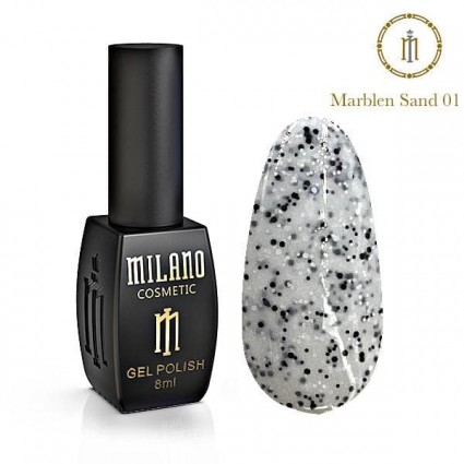 Gel nail polish MILANO / MARBLEN SAND № 01, 10 ml (expiration date: 09.07.26)