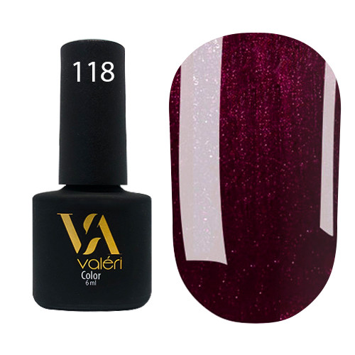 Гель-лак для нігтів VALERI Color №118, 6 мл