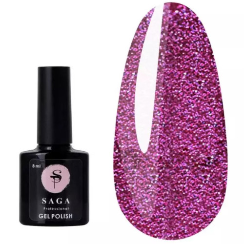 Гель лак світловідбивний Saga Professional Gel polish Fiery gel №10, 8 мл