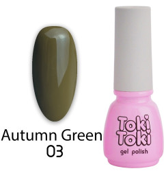 Gel polish Toki Toki / Autumn Green AG03, 5 ml