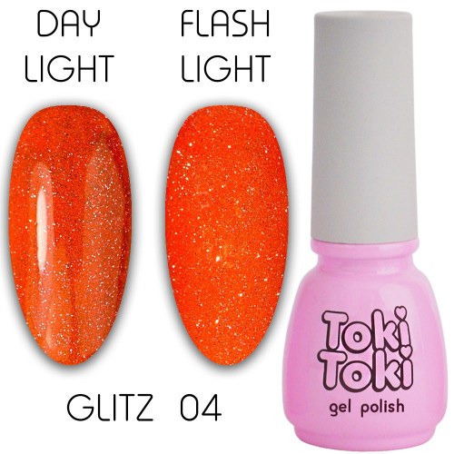 Гель-лак Toki Toki/Glitz GZ04, 5 мл