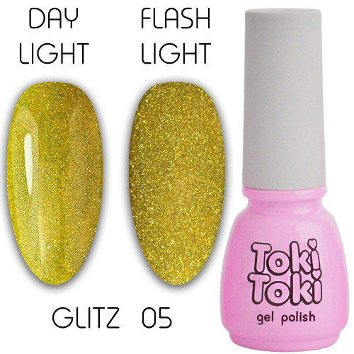 Гель-лак Toki Toki/Glitz GZ05, 5 мл